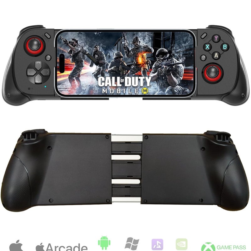 Megadream iOS/Android/PC Wireless Game Controller, Mobile Gamepad Joystick for iPhone 16/15/14/13, iPad, Samsung Galaxy/LG/TCL Phone Tablet- Hall Trigger - Call of Duty, Genshin Impact, Cloud Game, Delta Emulator - Image 1